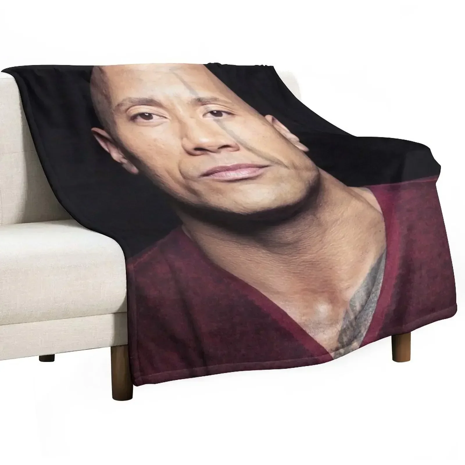 dwayne johnson Throw Blanket valentine gift ideas Quilt christmas decoration Loose wednesday Baby Blankets