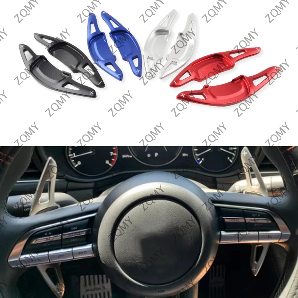 

Interior Steering Wheel Paddle Shifter Extend Accessories For Mazda 3 Axela CX30 MX30 2020-2021
