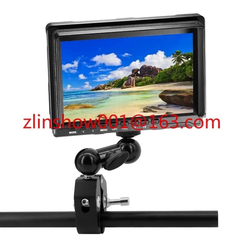 Camera Clamp Mount Bracket Super Clamp With 1/4 and 3/8 Thread With Cool Double Ball Head Arm Adapter