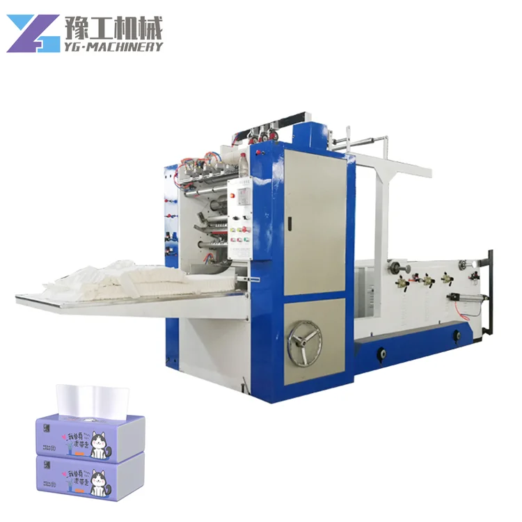 YG Automatic Paper Tissue Paper Making Machine Production Line Folding Tissue Paper