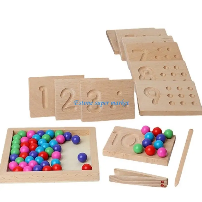090B Kids Color Sorting Toy Developmental Math Toy Early Learning Board Preschool Education Teaching Aid Tracing Board