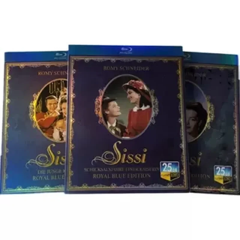 BD Blu-ray Disc Drama Movie Princess Sissi 123 Three 3-Disc High Definition Restoration Version Classic English Dubbing