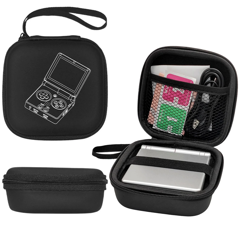 Carrying Case Shockproof Portable Case with Mesh Bag for SD Card USB Charging Cable for ANBERNIC RG35XXSP Handheld Game Console