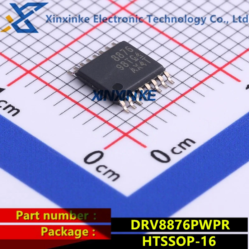 DRV8876PWPR HTSSOP-16 Motion Ignition Controllers 37-V, 3.5-A H-bridge Motor Driver With Integrated Current Sensing & Current Se