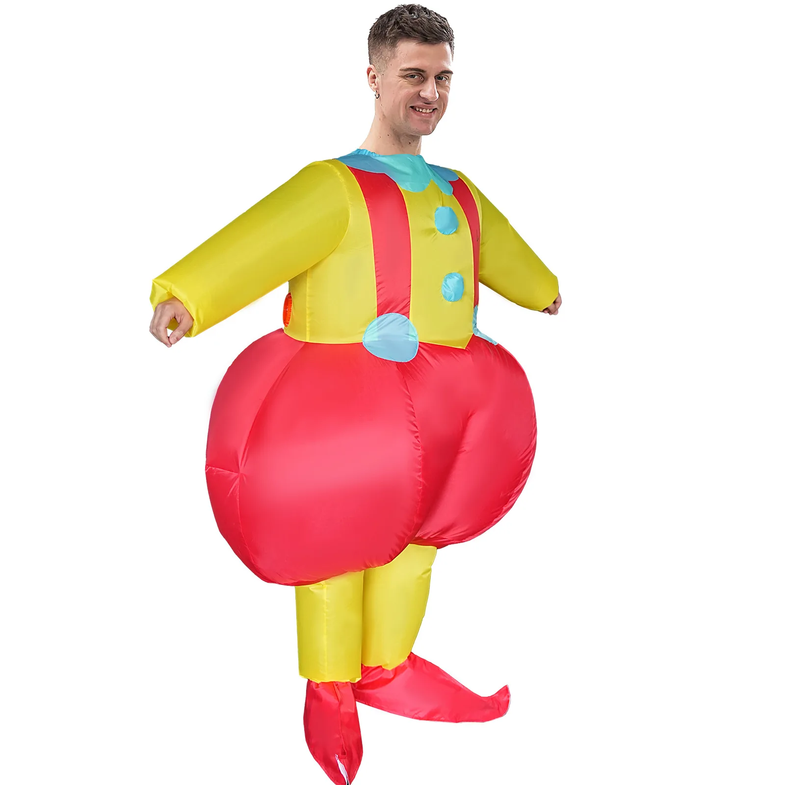 Big Bottom Clown Inflatable Costumes Blow Up Clothes Halloween Party Cosplay Costume Funny Performance Props view 3