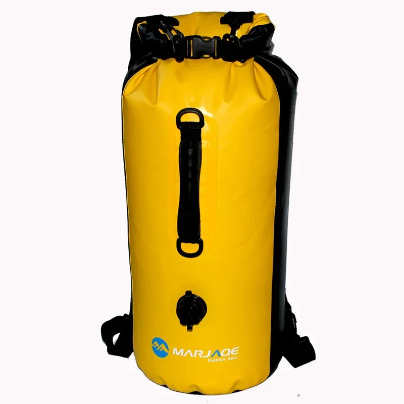 Sac sec gonflable de plongée en apnée étanche, sac de natation, sac à dos de randonnée en plein air, sac de rafting, sac à dos de dérive, sac de rangement, 30L