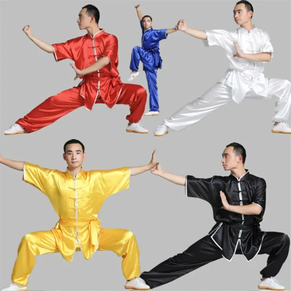 Chinese Tai Chi Shaolin Kung Fu Uniform Wushu Kleding Martial Art Pak Taiji Wushu Kostuum Wing Chun Podium Performance