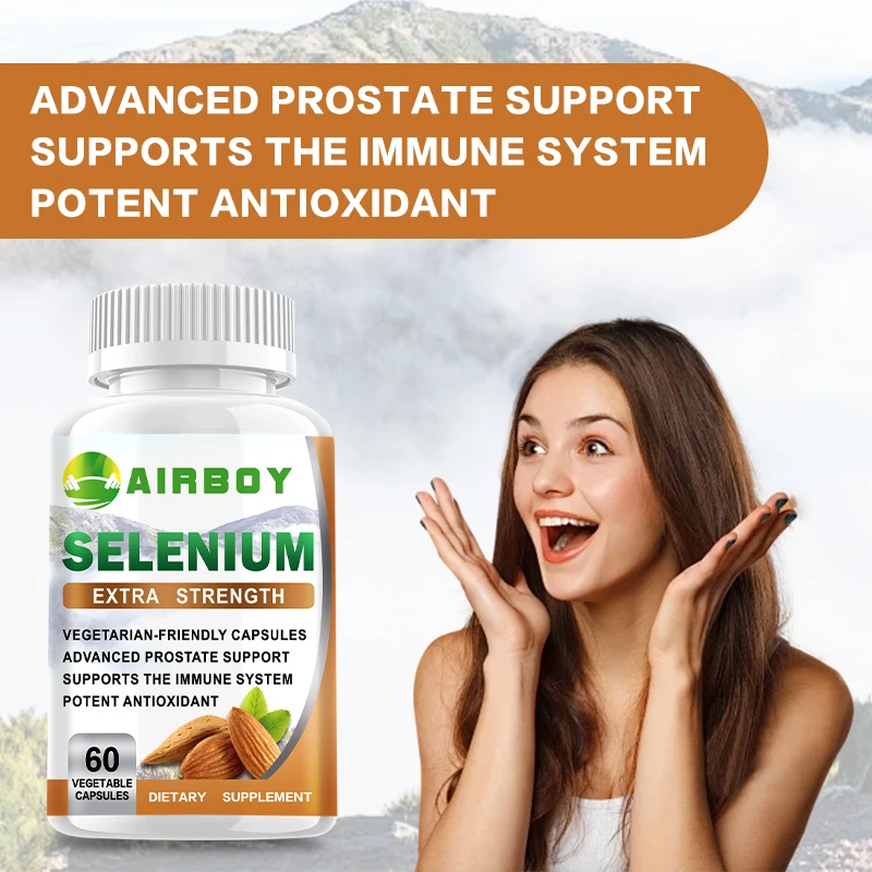 Selenium Capsules - Essential Mineral Antioxidant Support, Boosts Immune System, Boosts Energy Levels Thyroid Support