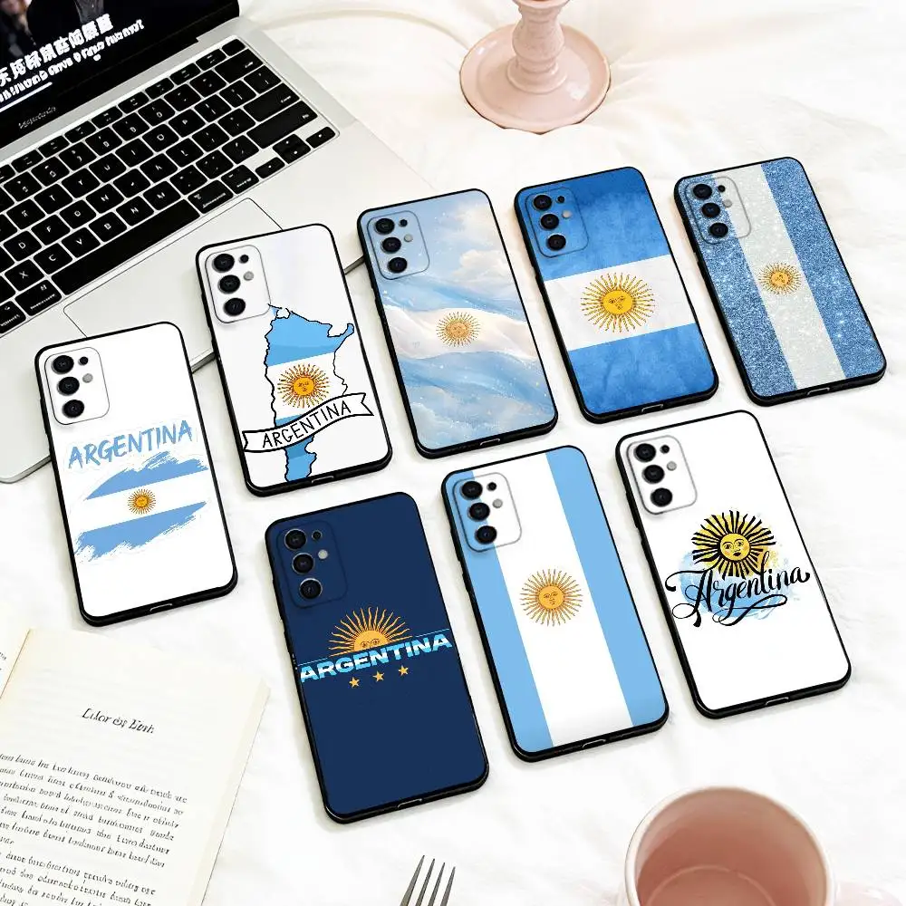 cool A-Argentina flag   Phone Case For Samsung S 25,24,23,22,30,21,10,9,Ultra,Plus,Lite,FE,4,5 G Soft Black Case