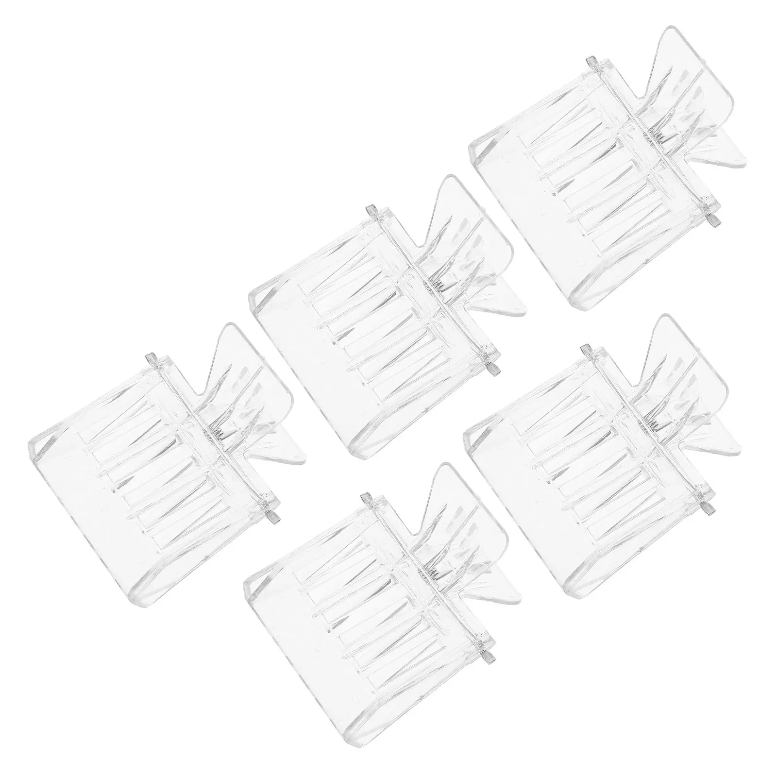 

5Pcs Beekeeping Tool Transparent Plastic Catcher Clip 66x51x48mm Easy for Frames Management Equipment Gardening