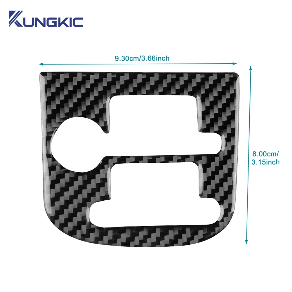 For Alfa Romeo 159 2005-2017 2018 2019 2020 2021 2022 2023 LHD RHD Real Soft Carbon Fiber Car Headlight Switch Frame Sticker