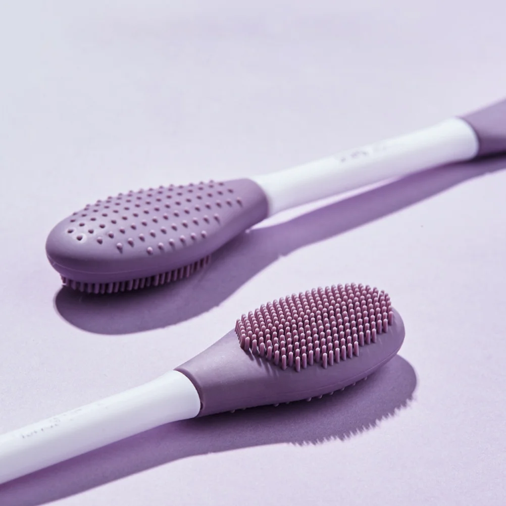 

Silicone Dual-ended Cleanser Tool Face Scrubber Reusable Spatula Face Wash Brush Silicone for Facial Skincare Accessories