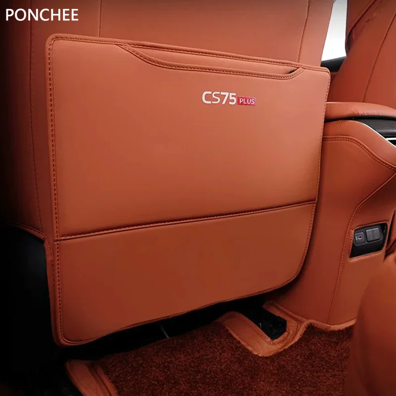 For Changan CS75plus 4th Gen CS75 Plus IV 2025-2026 Seat Anti-kick Pad Backrest Cushion of The Rear Console Automobile Supplies