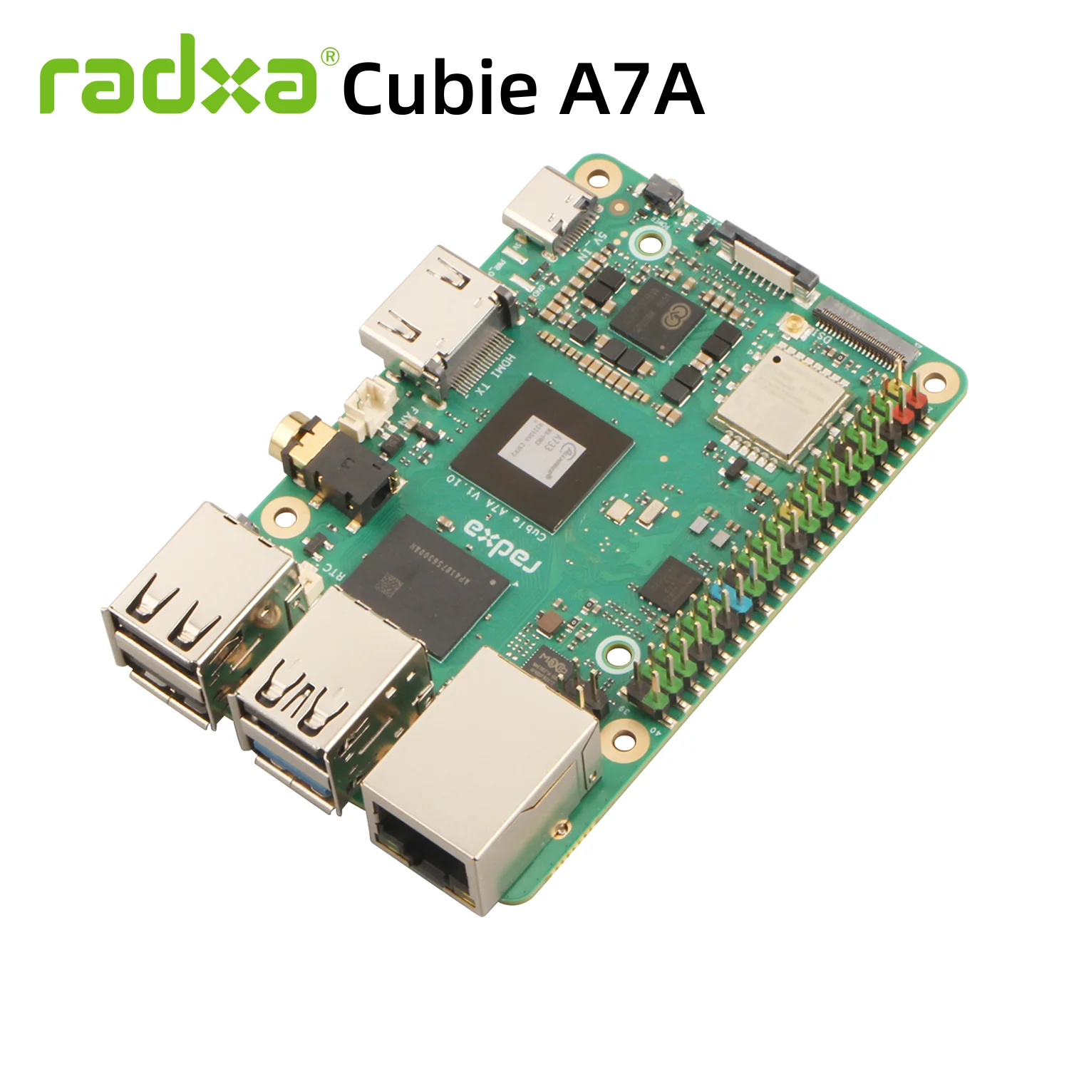 Radxa Cubie A7A, nowy standard dla Edge Al, szybki LPDDR5, komputer jednopłytkowy — 2