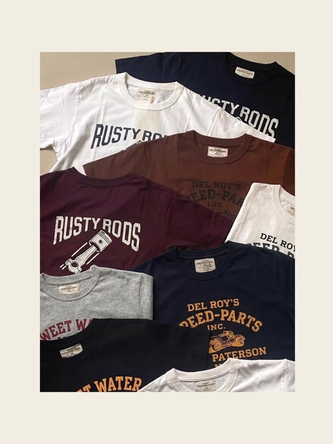 American Retro Cotton T-Shirt Short Sleeve Old Bamboo Stem Cotton Eye Closed Purchase Motorcycle Tee Breathable Comfortable S...