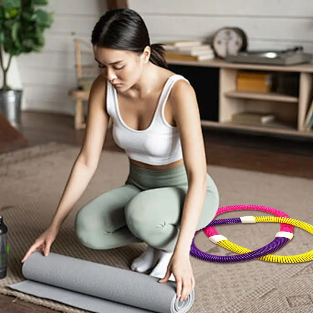 أنبوب الربيع دائرة اليوغا اللياقة البدنية الخصر والبطن تشديد فقدان للجنسين المنزل كمال الاجسام معدات قابلة للطي ممارسة الوزن P8I2 #2