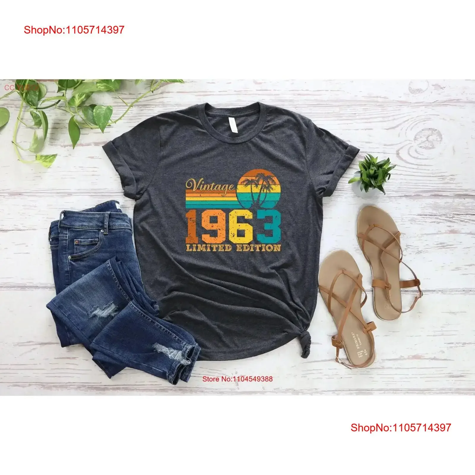60th Birthday GifT T Shirt Turning 60 For Dad 1963 Retro Vintage vintage Washed Unisex Soft streetwear fashion
