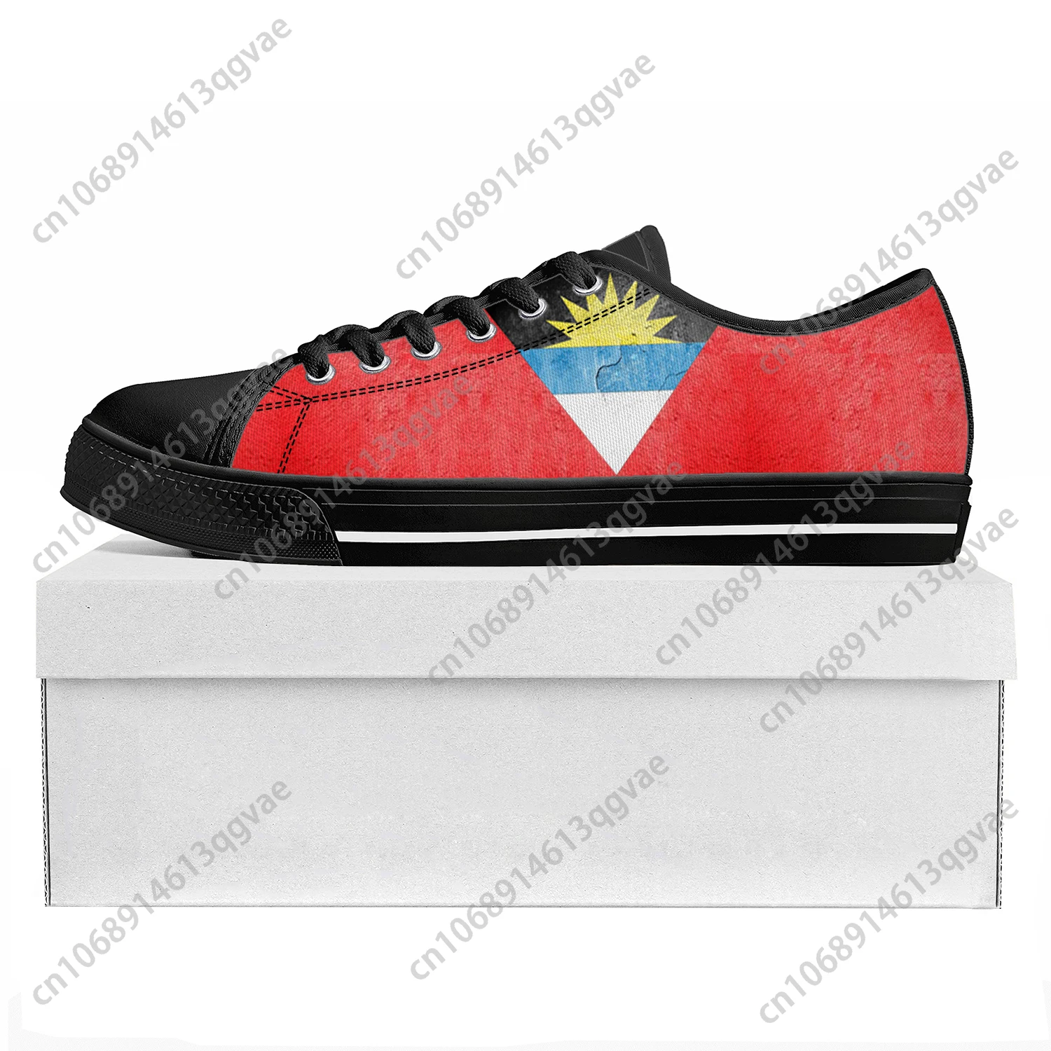 Antigua and Barbuda Flag Low Top High Quality Sneakers Mens Womens Teenager Canvas Sneaker Prode Casual Couple Shoes Custom Shoe