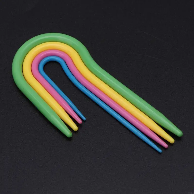 

97BA 53 pcs Plastic Crochet Hook Knit Yarn Weave Knitting Needle Clip Marker Tool Set