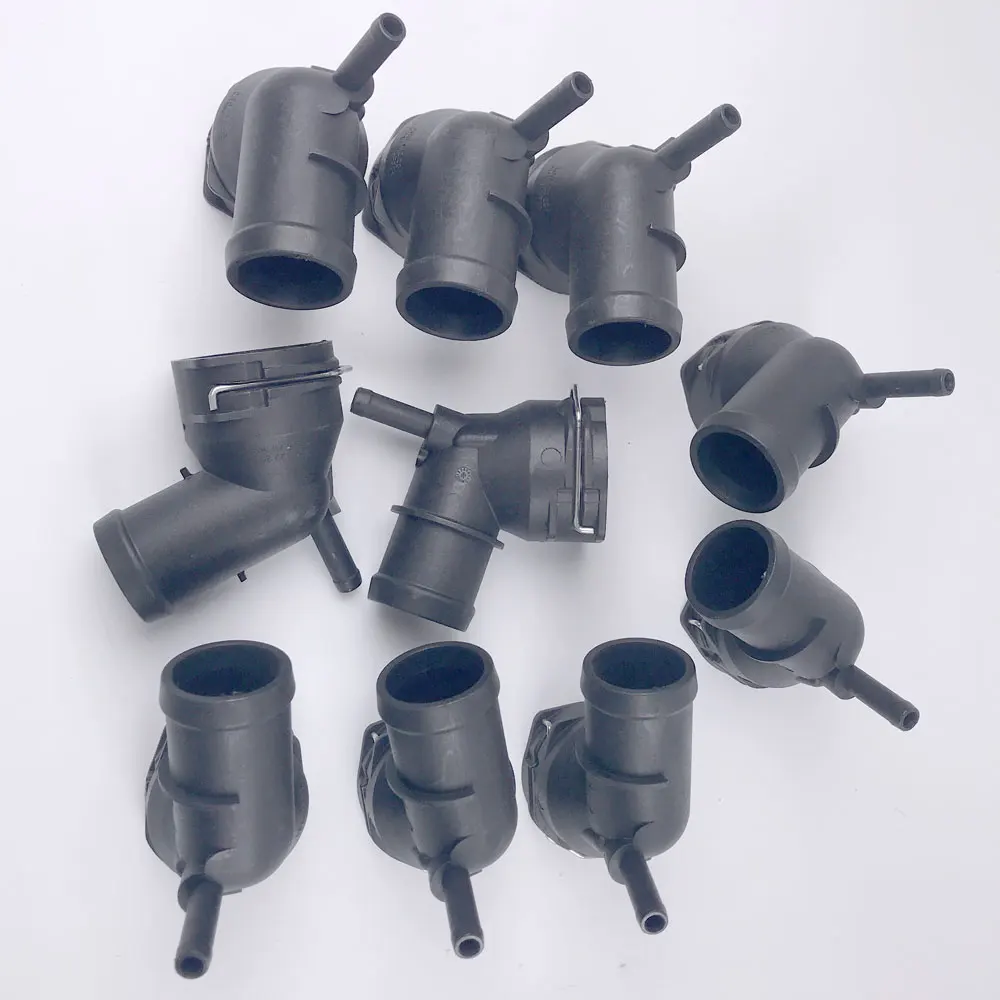 

3C012229 Radiator Coolant Hose Connector Suitable 5QD122291N 3C0122291D for Volkswagen Beetle Passat Golf CC Audi A3 TT