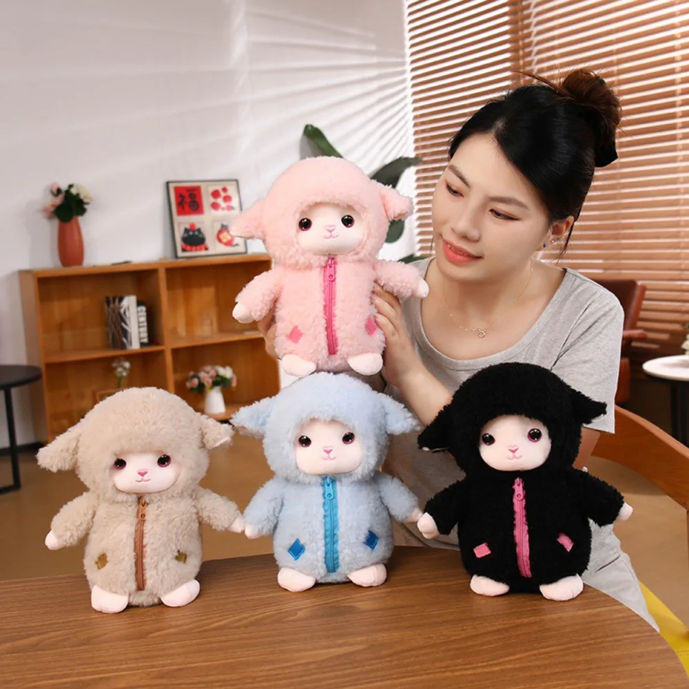 Cute Plush Sheep Plush Toy Sheep Skin Friendly Lamb Doll Stuffed Sheep Kids Play - view 3