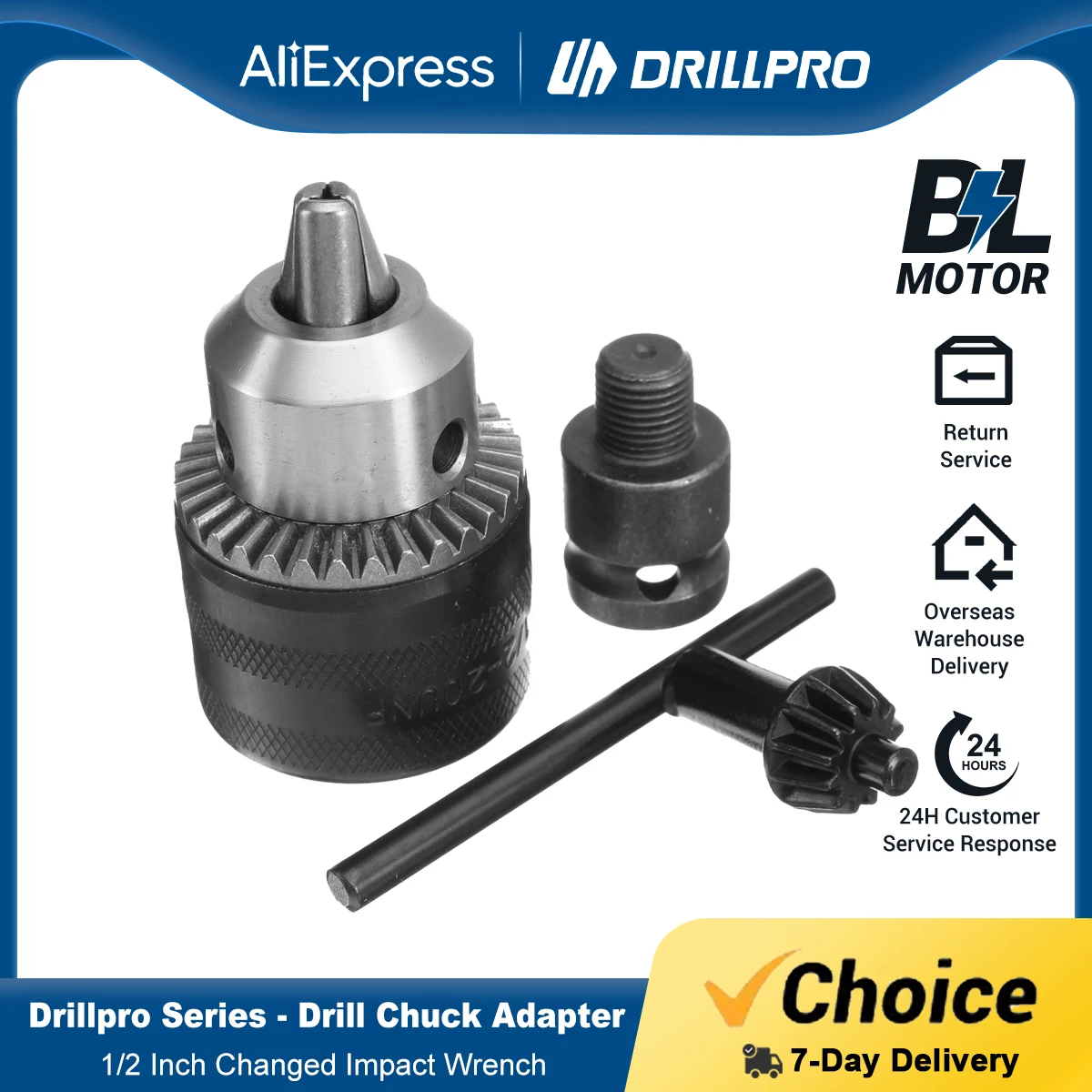 Adaptador de Mandril de Broca Elétrico 1.513 mm Chave de Impacto Alterado para Brocas Elétricas
