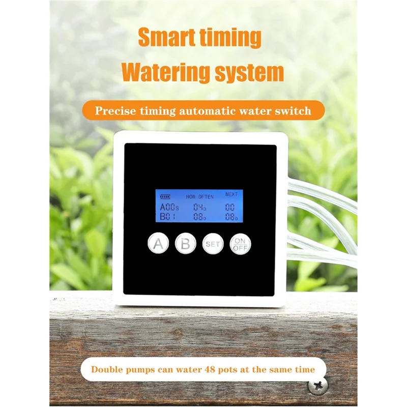 AT63-Garden Automatic Irrigation Control System Intelligent Drip Irrigation Water Pump Timer Home Sprinkle Device