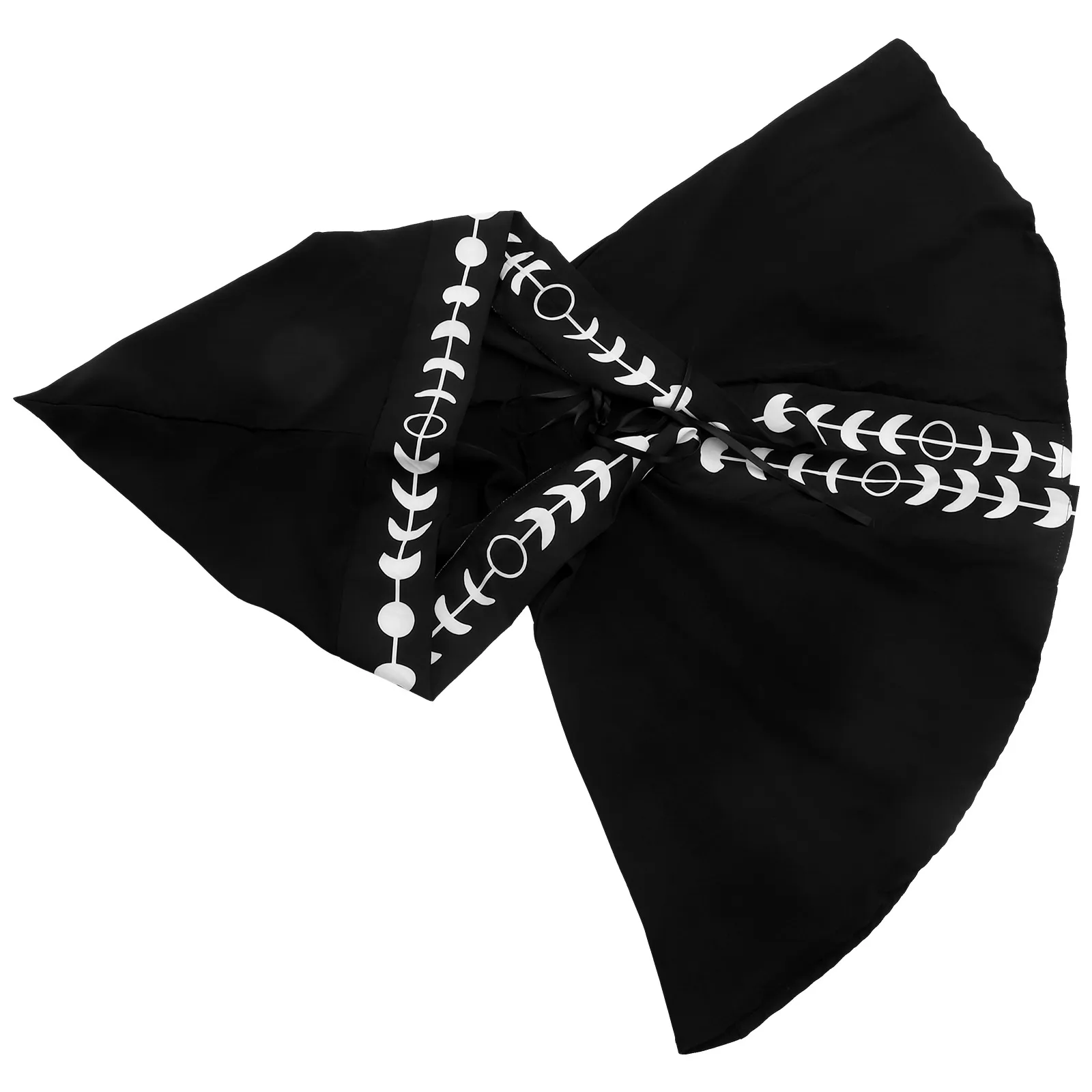 

Medieval Punk Witch Cloak Printed Death Hood Black Gothic Halloween Costume Women Men Cosplay Hooded Cloak