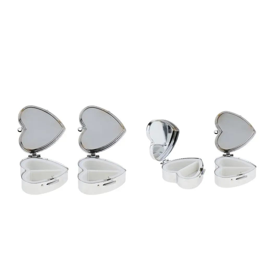 

Pocket Pill Case Metal Organizer Small Pillbox Travel Medicine Box Waterproof Storage for Purse and Bag