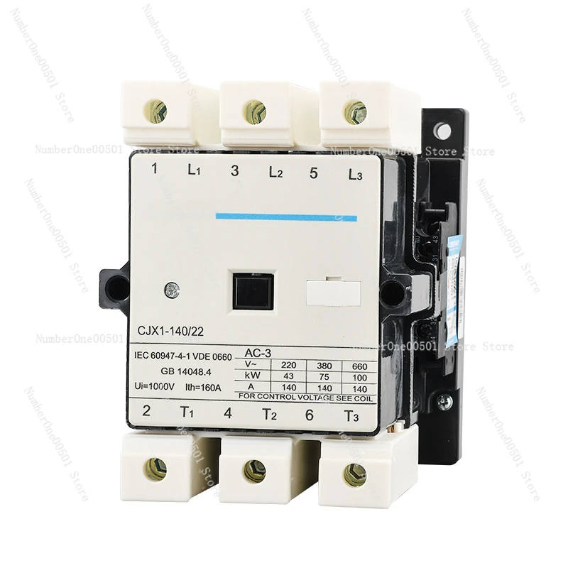 Ac Contactor Cjx1 Single-Phase 220V 9/22 12/22 32/22 22/22 Three-Phase 380V