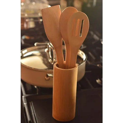 NergisHome Bambum 4'lü Ravioli Fix The Spoon Holder Set