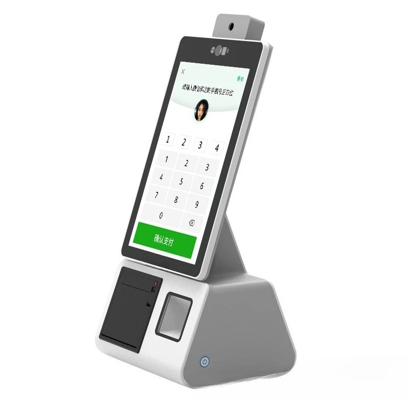 Z2 floor type facial recognition temperature measuring machine, witness verification scan code, temperature measuring machine