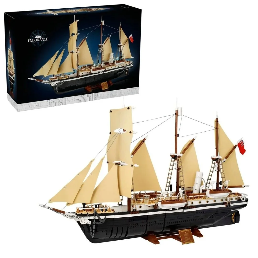 NEU IN SOTCK 3011-teiliges 10335 Antarktis-Erkundungsschiff-Baustein-Set, Modell-Set für Erwachsene