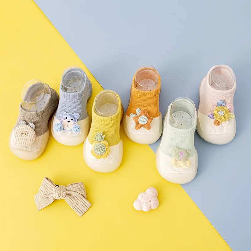 Summer Autumn Unisex baby Toddler Shoes Children's Indoor Socks Shoes Baby Girls Boys Anti-slip Floor Socks Kids First Walker