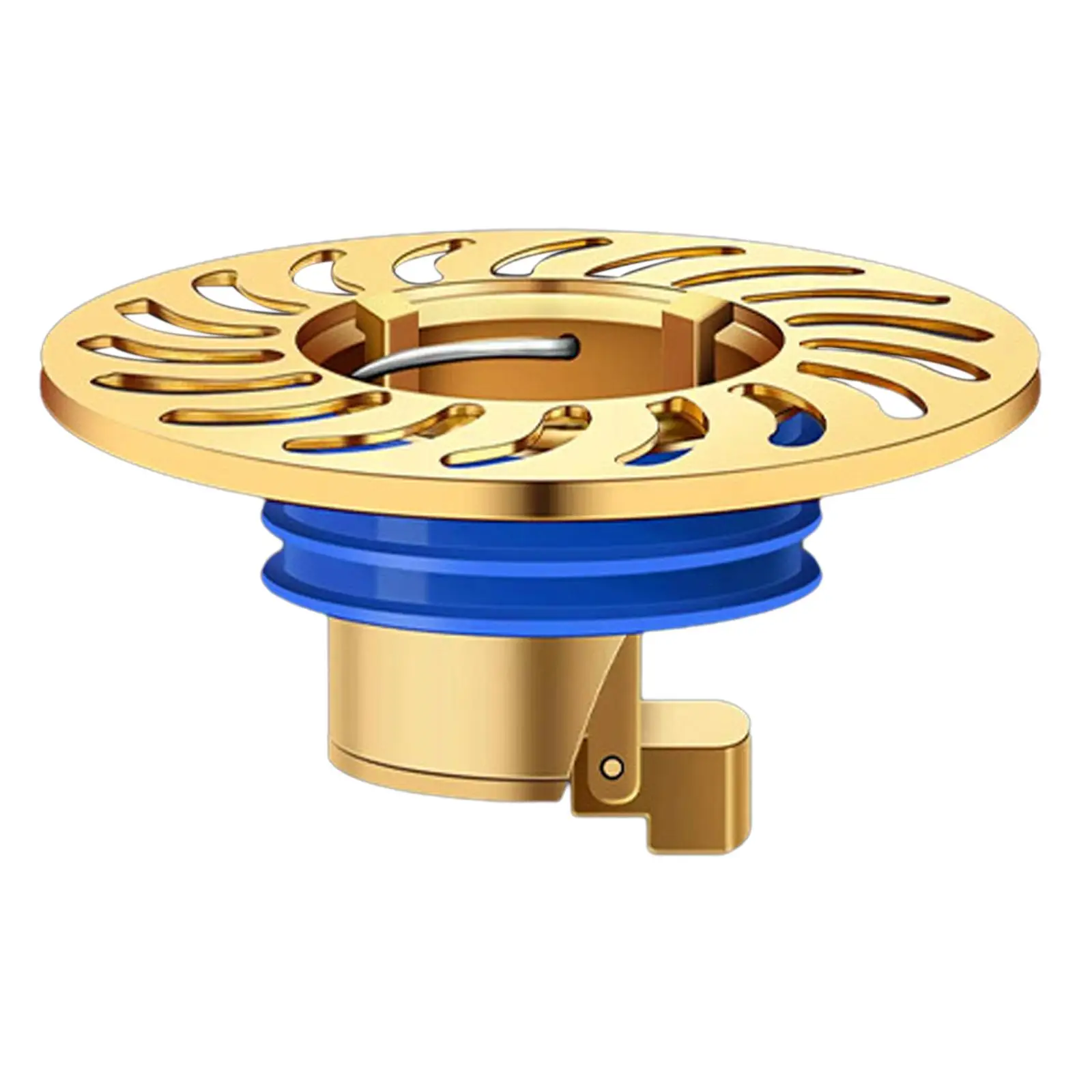 Anti Blockage Bathroom Floor Drain Backflow Preventer Self Closing Odor Resistant Copper Plug for Kitchen Sink