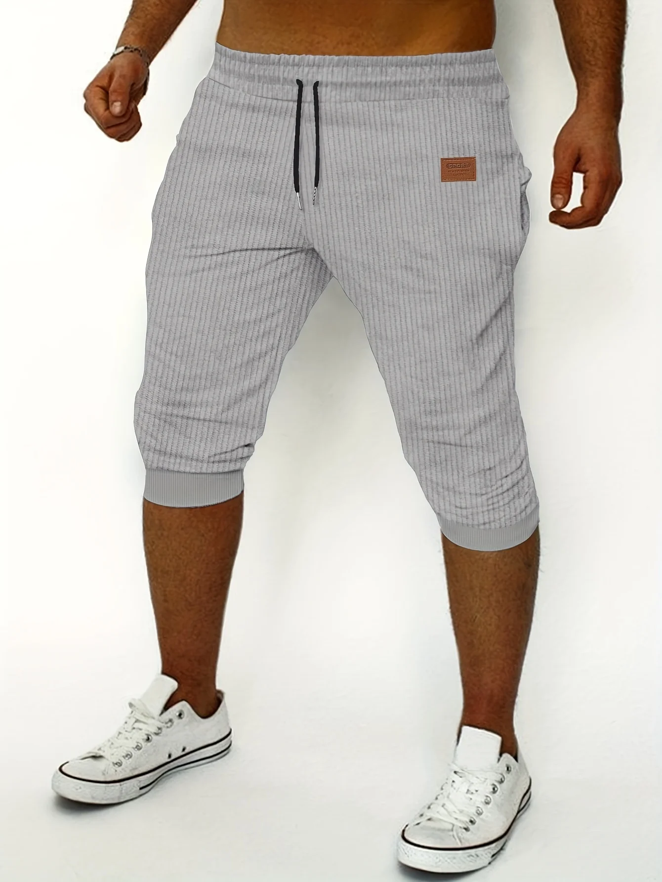 

Men'S Retro Fashionable Lace-Up Casual Shorts, with Carefully Designed Pockets Perfect for Daily Comfort And Fashion Wear