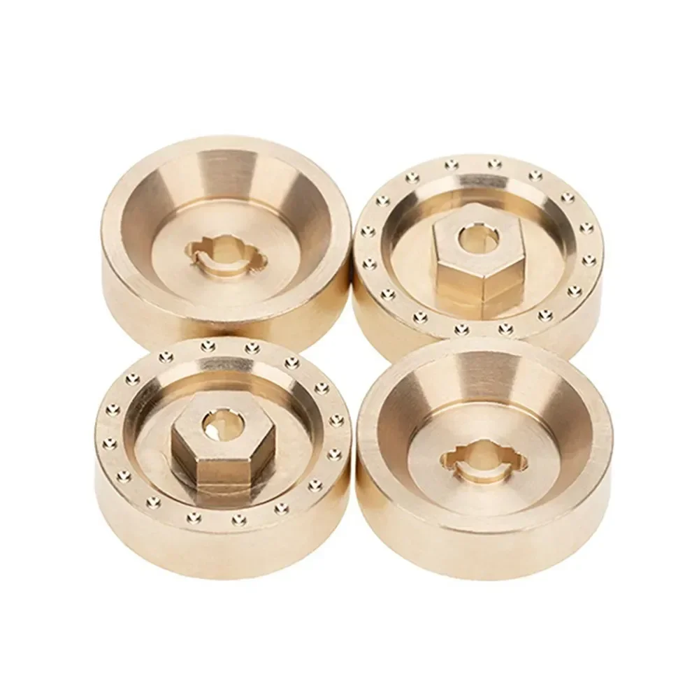 

For 1/24 Axial SCX24 90081 RC Car Metal Wheel Counterweight Wheel Hub Thickness 6mm Brass Coupler Kit