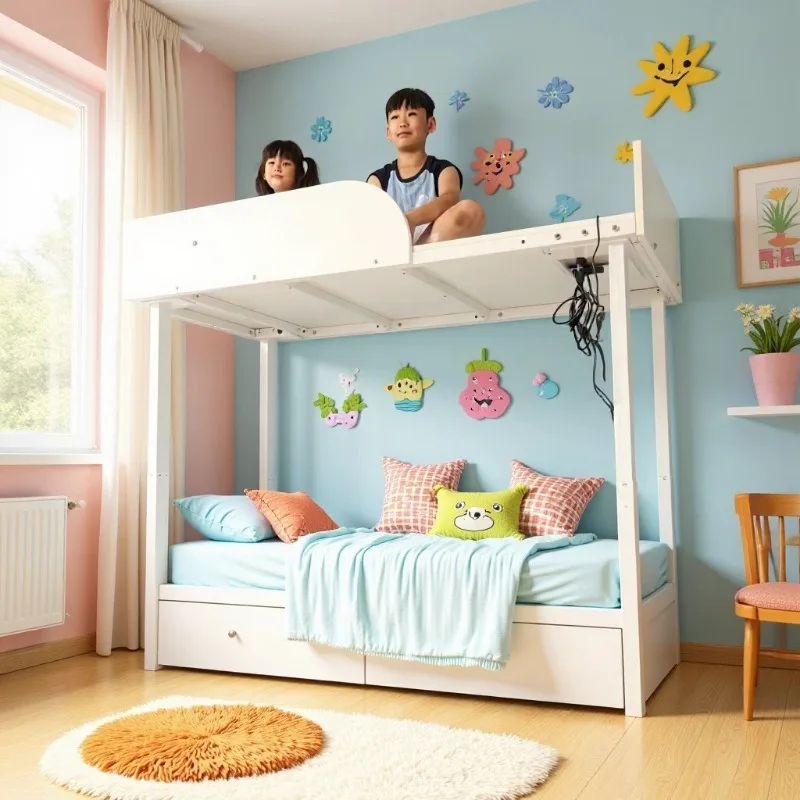 Intelligent Lifting Bed Four-column Integrated Intelligent Lifting Bed Dormitory Intelligent Lifting Bed Factory Direct Sales