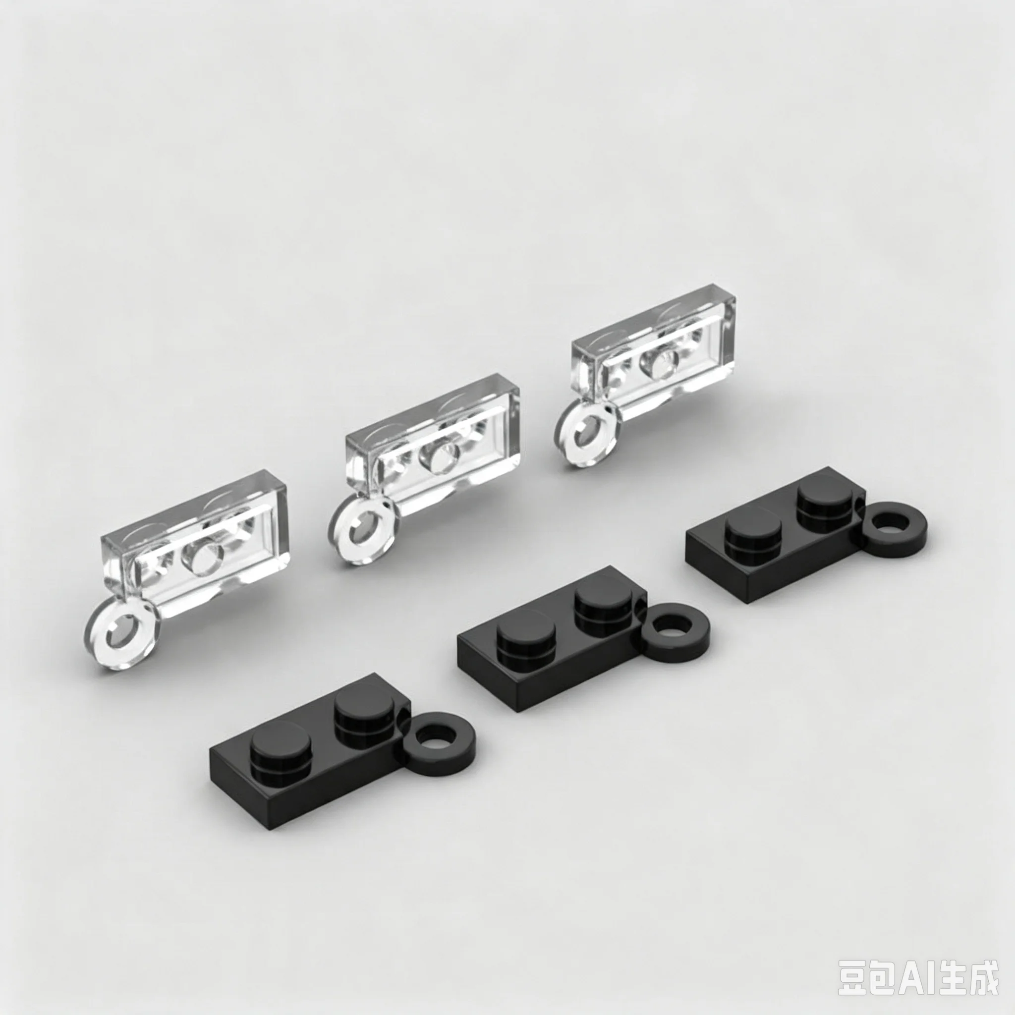 10Pcs 2429 1x2 Hinge Board Building Blocks Moc Rotating Color Accessories Compatible with Brick DIY Children's