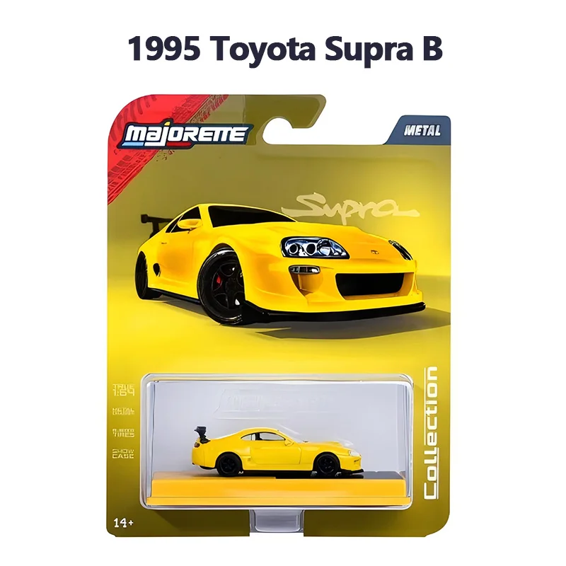Majorette Diecast Car 1:64 Collection Series Exquisite High Fidelity 1975 BMW, 1975 Porsche 930 Turbo, 1995 Toyota Supra, Bugatti