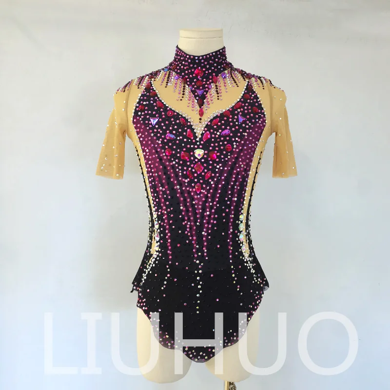 LIUHUO Rhythmic Gymnastics Leotard Competitive Cheerleading Performance For Children