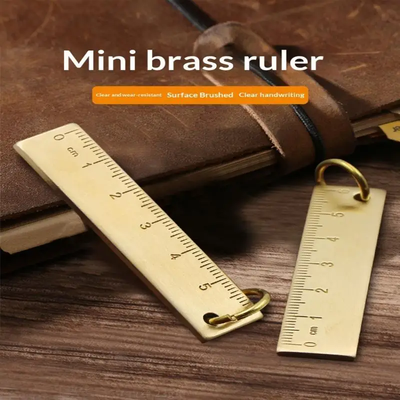 Metall-Lineal Schlüsselanhänger für Kinder und Schüler, Neuheit, koreanisches Schreibwaren- und Schulzubehör, 6 cm – Detail 8