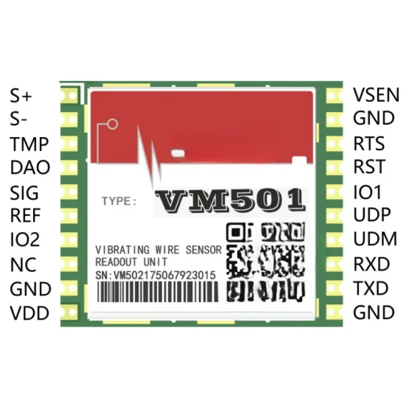 Acquisition Reading Module VM501 Embedded Plug-In Dual-Purpose Measurement Vibrating Wire Sensor