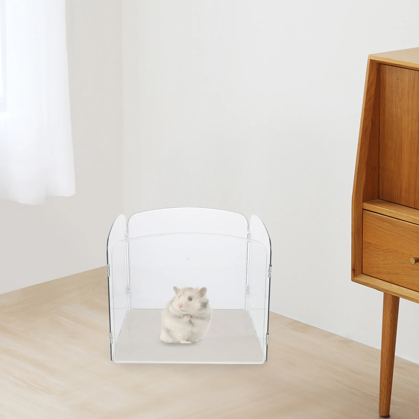 

1 Set Foldable Pet Fence Portable Lightweight Durable Mini Hedgehog Cage For Guinea Pig Rabbit Hamster Playpen Indoor Outdoor