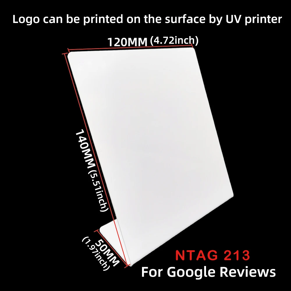 Imagem -02 - Nfc Google Review Display Stand Display Table Informações Pdf Redação Mídia Social Revisão de Negócios 1356 Mhz nt Ag215