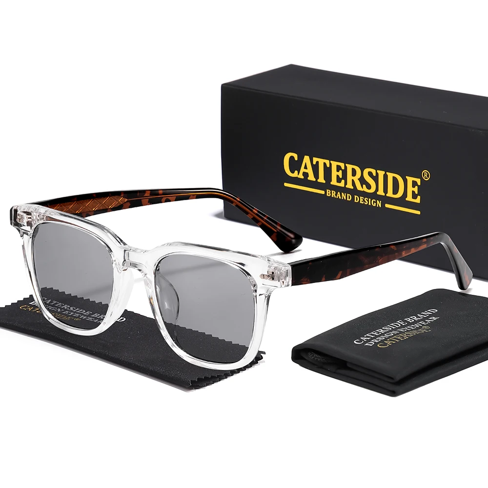 CATERSIDE Mode Herren Quadratische Sonnenbrille Damen Outdoor Reise Sonnenbrille Hochwertige Tr-90 Rahmen Tempelspitzen Brillen Uv400 – Detail 6