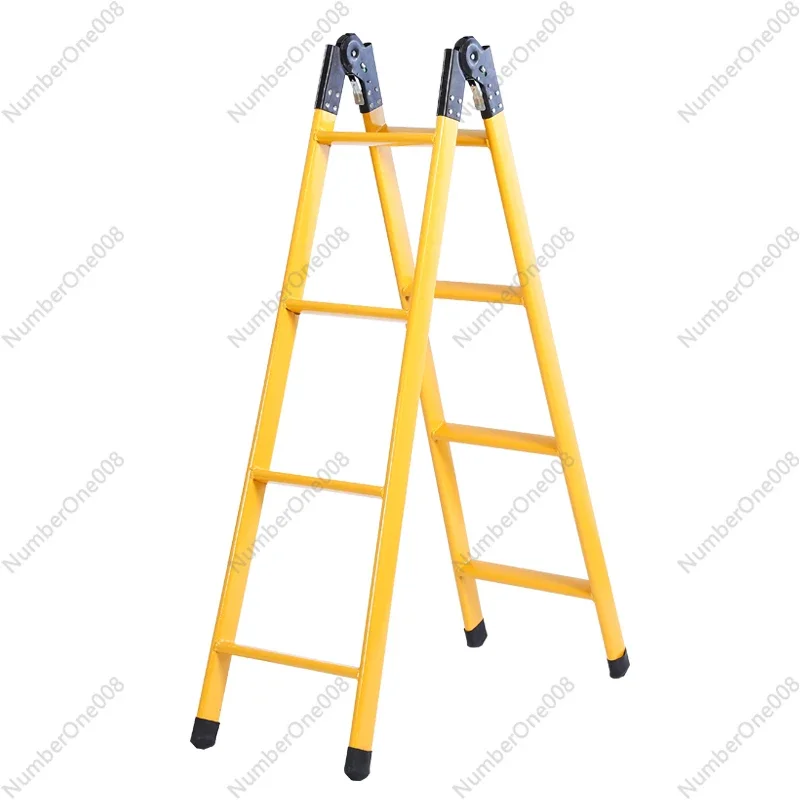 Thickened 1.5 Meters and 2 Meters Dual-purpose Ladder Household Herringbone Ladder Folding Ladder Unilateral Straight