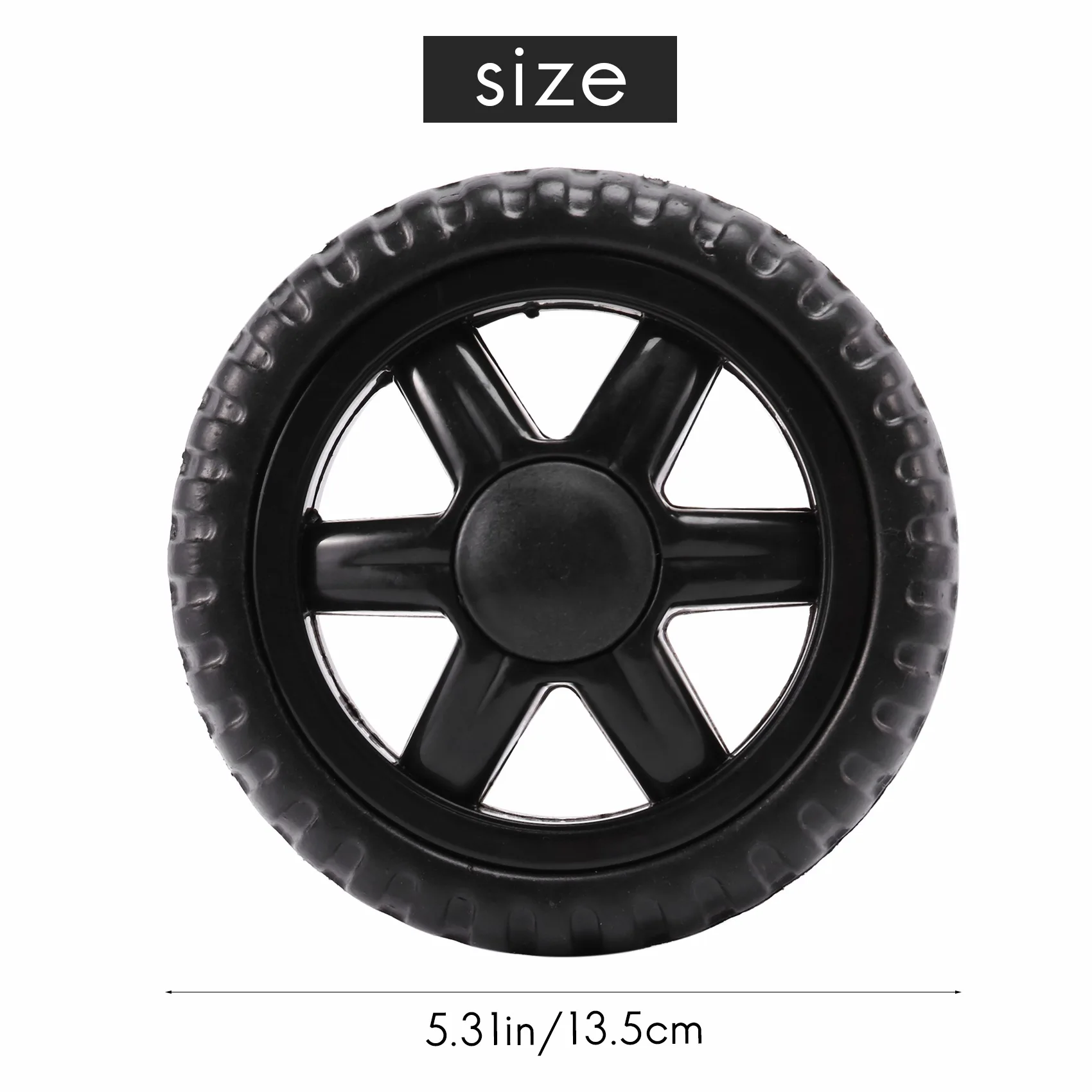 รถเข็นกระเป๋าเดินทางล้อยางร้อน-สีดำ (2ชิ้น)
