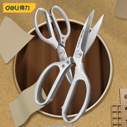 Deli Multifunction Scissor Industrial Stainles Steel Professional Kitchen Scissors Sewing Tailor Scissor Food Cloth Cutting Tool