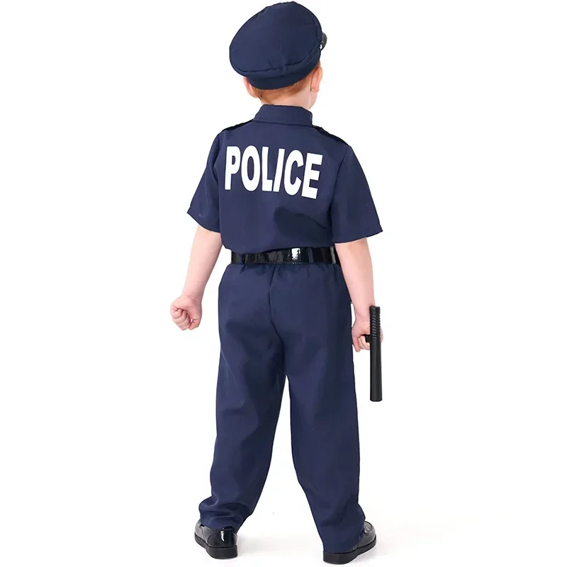 Halloween Children's Game Role-Play Cop Costume